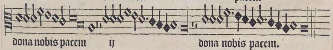 Figure 6: The tenor of Sermisy&rsquo;s Missa Philomena in the 1532 Attaignant print.